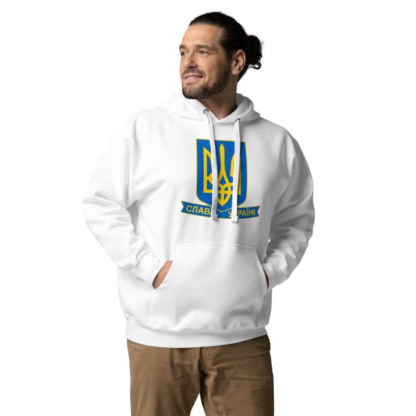 "Slava Ukraini" with Tryzub Hoodie - Image 3